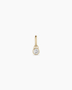 Lab Grown Diamond Halo Charm || option::14K Solid Gold