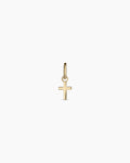 14K Gold Cross Charm || option::14K Solid Gold