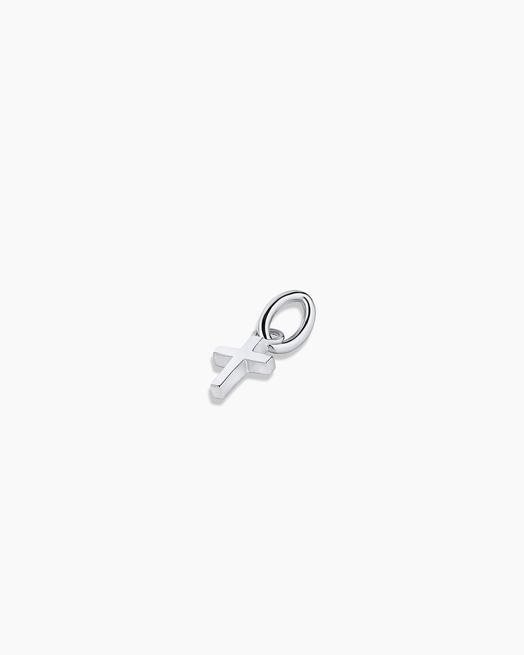 14K Gold Cross Charm || option::14K Solid White Gold