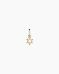 14K Gold Star of David Charm || option::14K Solid Gold
