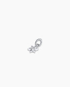 14K Gold Star of David Charm || option::14K Solid White Gold