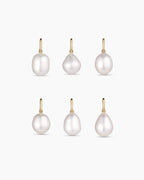 14K Gold Pearl Charm || option::14K Solid Gold