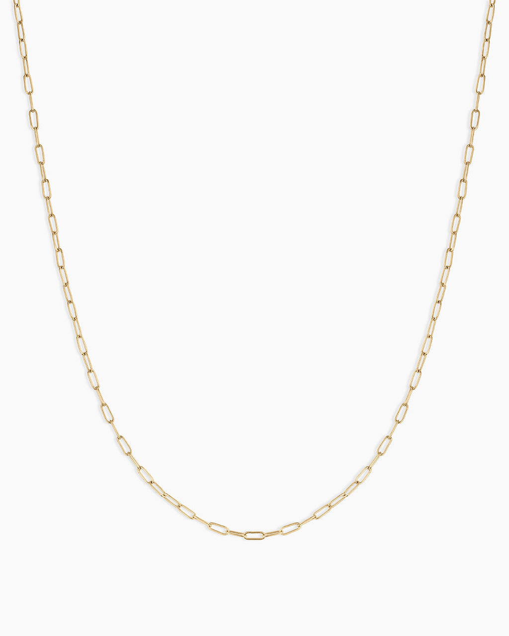 14K Gold Parker Delicate Link Necklace || option::14K Solid Gold