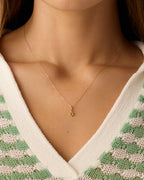 14K Gold Star of David Charm Necklace || option::14K Solid Gold