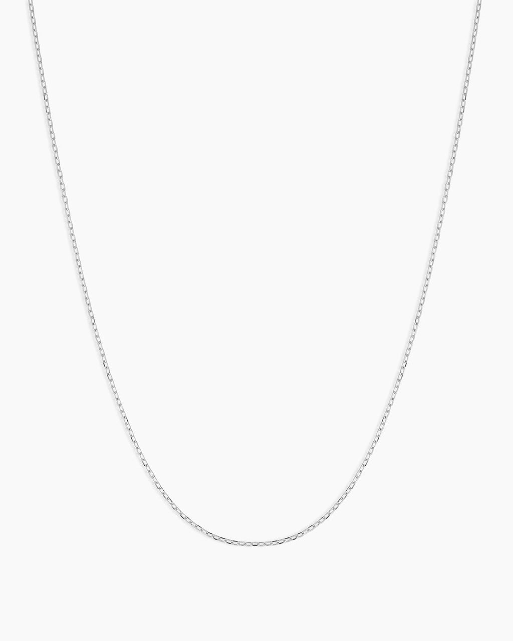 14K Gold Basic Chain || option::14K Solid White Gold