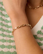14K Gold Parker Luxe Bracelet || option::14K Solid Gold, 7 7/16 in.