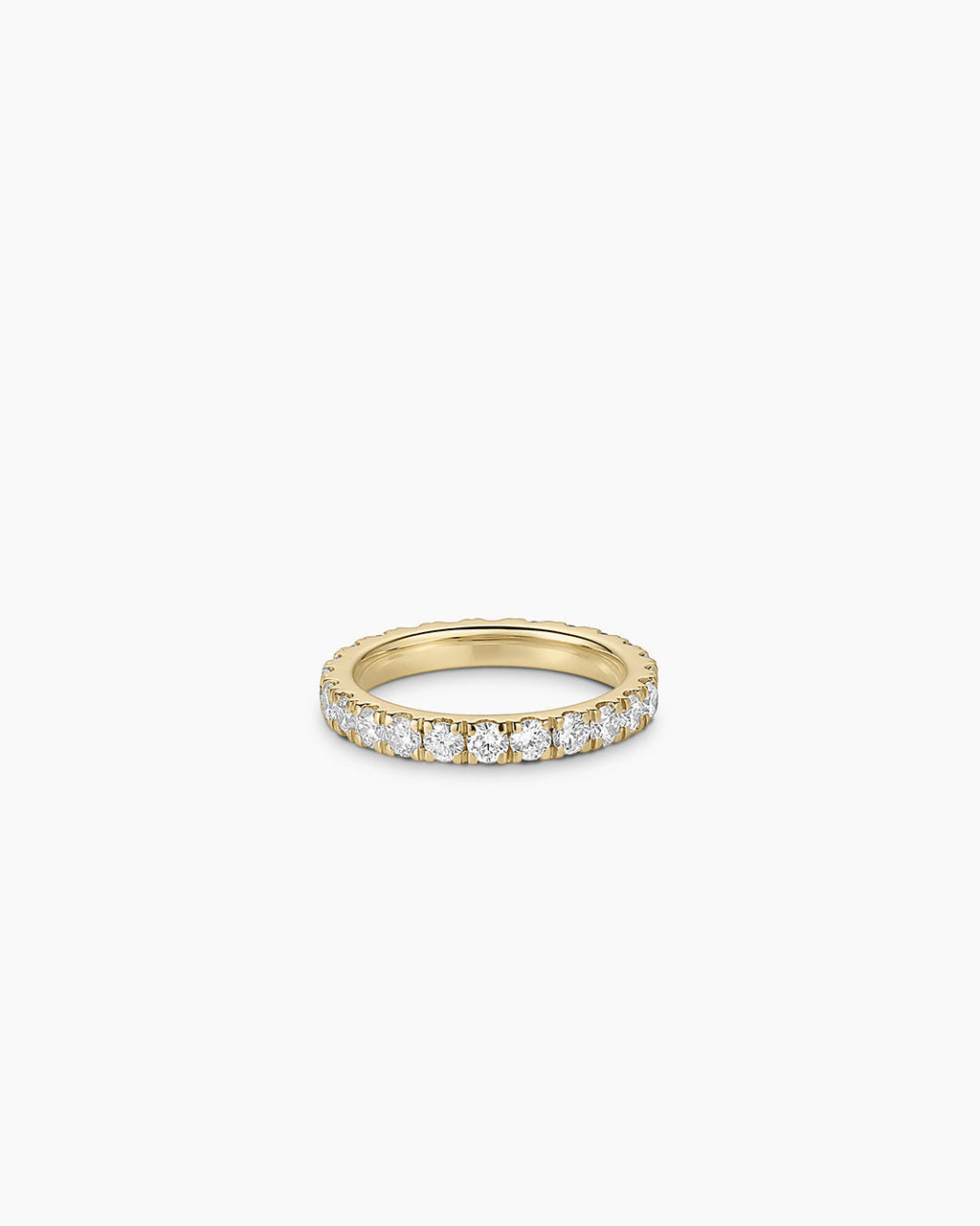 Lab Grown Diamond Eternity Ring || option::14K Solid Gold, 2.6mm