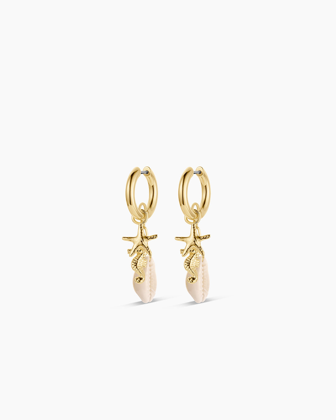Ocean Cluster Hoops || option::18K Gold Plated