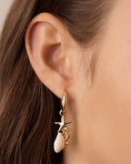 Ocean Cluster Hoops || option::18K Gold Plated