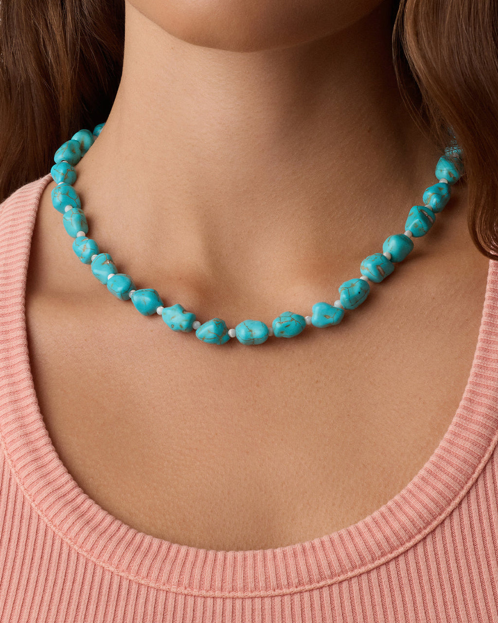 Turquoise Cove Necklace || option::18K Gold Plated