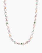 Pearl Rainbow Cove Necklace || option::18K Gold Plated