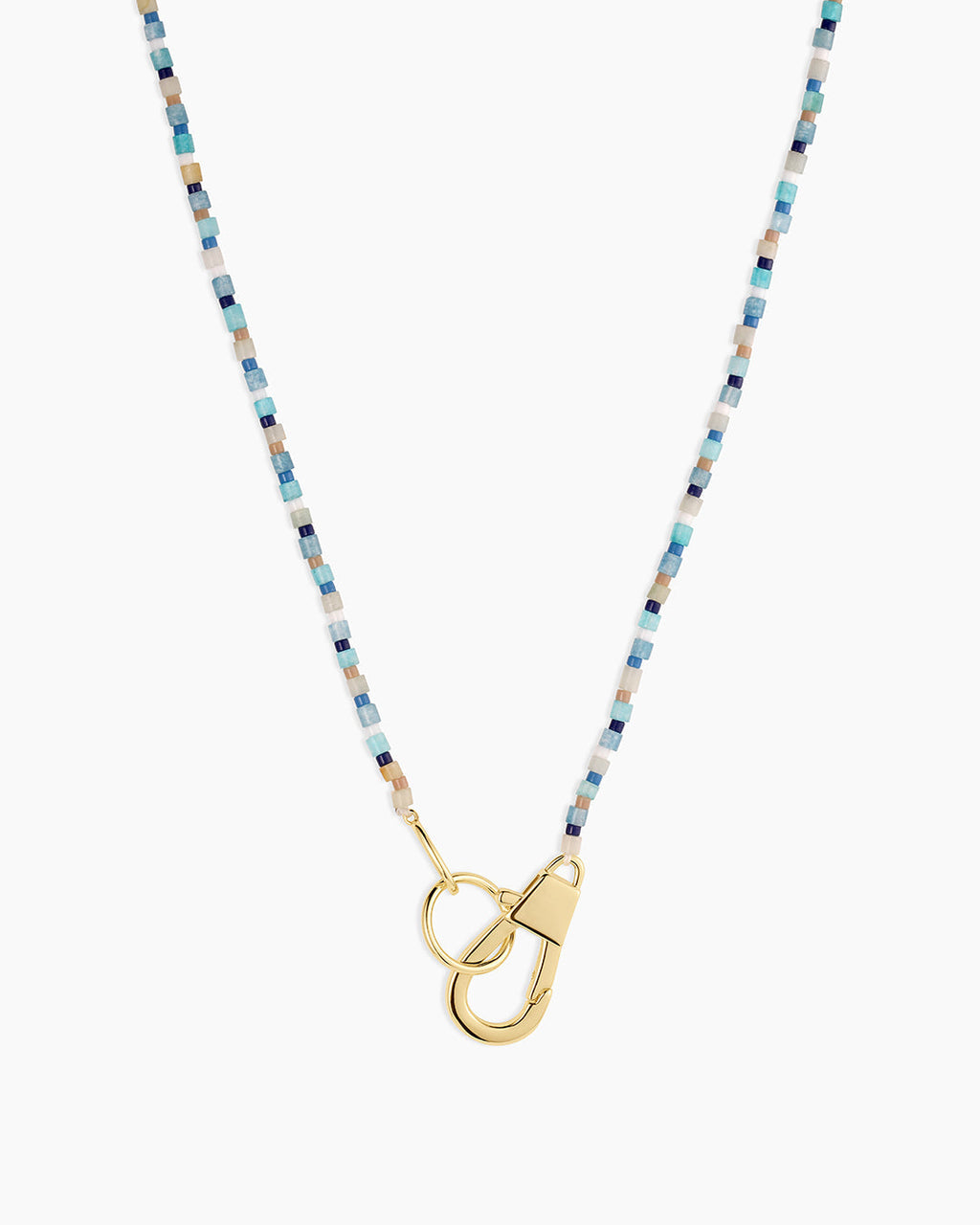 Harbor Necklace || option::18K Gold Plated, Mixed Amazonite