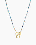 Harbor Necklace || option::18K Gold Plated, Mixed Amazonite