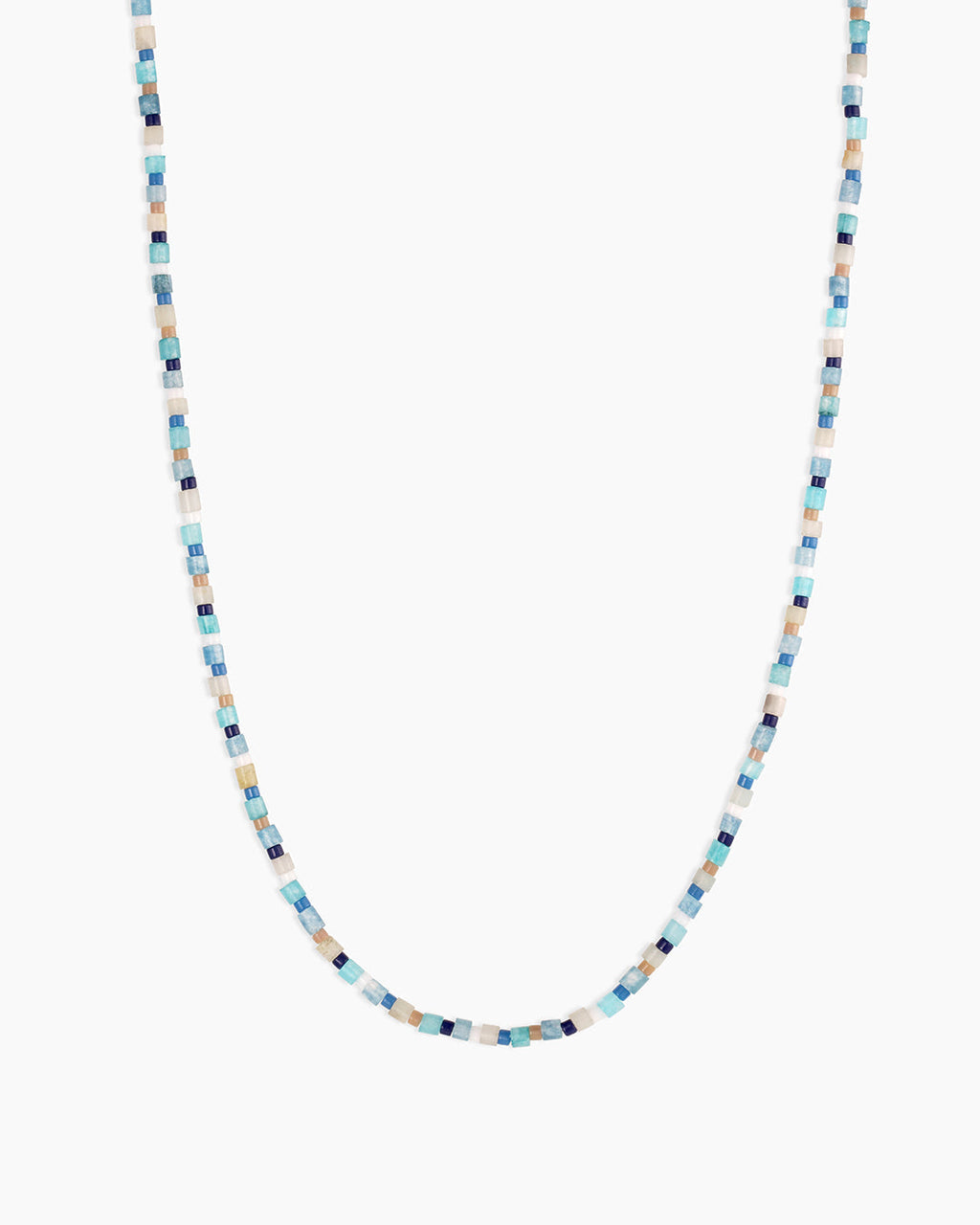 Harbor Necklace || option::18K Gold Plated, Mixed Amazonite
