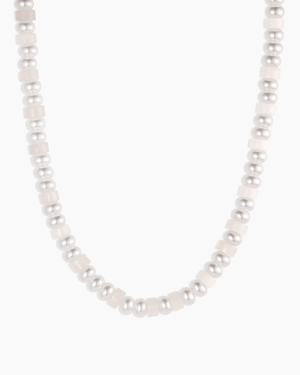 Harbor Statement Necklace || option::18K Gold Plated, White Jade