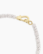 Harbor Statement Necklace || option::18K Gold Plated, White Jade