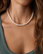 Harbor Statement Necklace || option::18K Gold Plated, White Jade