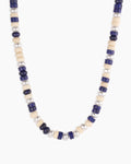 Harbor Statement Necklace || option::18K Gold Plated, Lapis