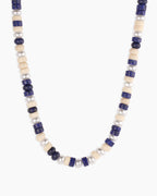 Harbor Statement Necklace || option::18K Gold Plated, Lapis