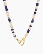 Harbor Statement Necklace || option::18K Gold Plated, Lapis