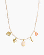 Ocean Mini Charm Necklace || option::18K Gold Plated
