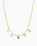 Connection Mini Charm Necklace || option::18K Gold Plated