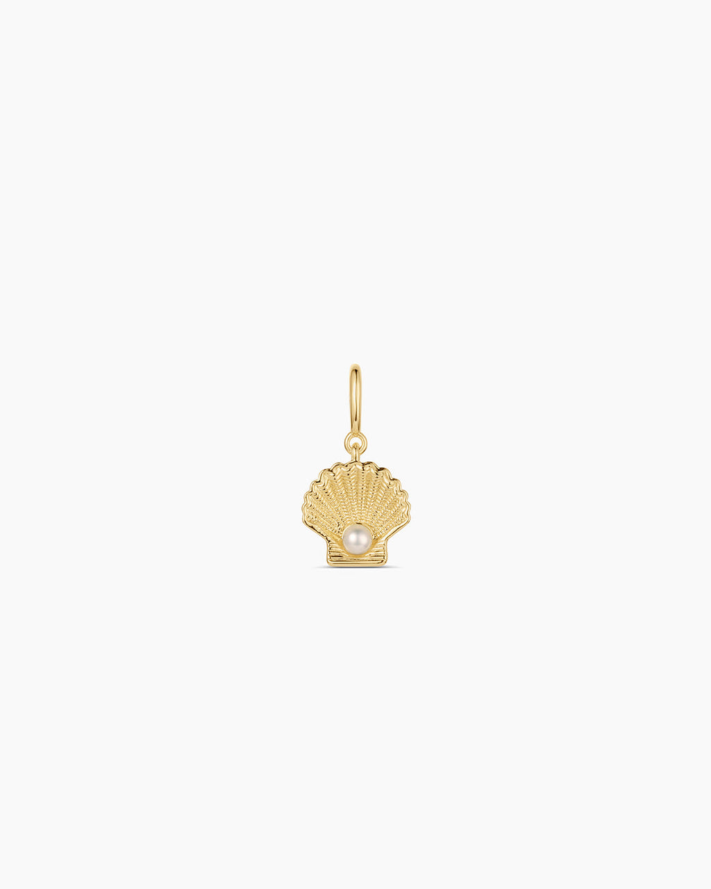 Shell Pearl Parker Charm || option::18K Gold Plated