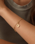 Shell Pearl Parker Charm || option::18K Gold Plated