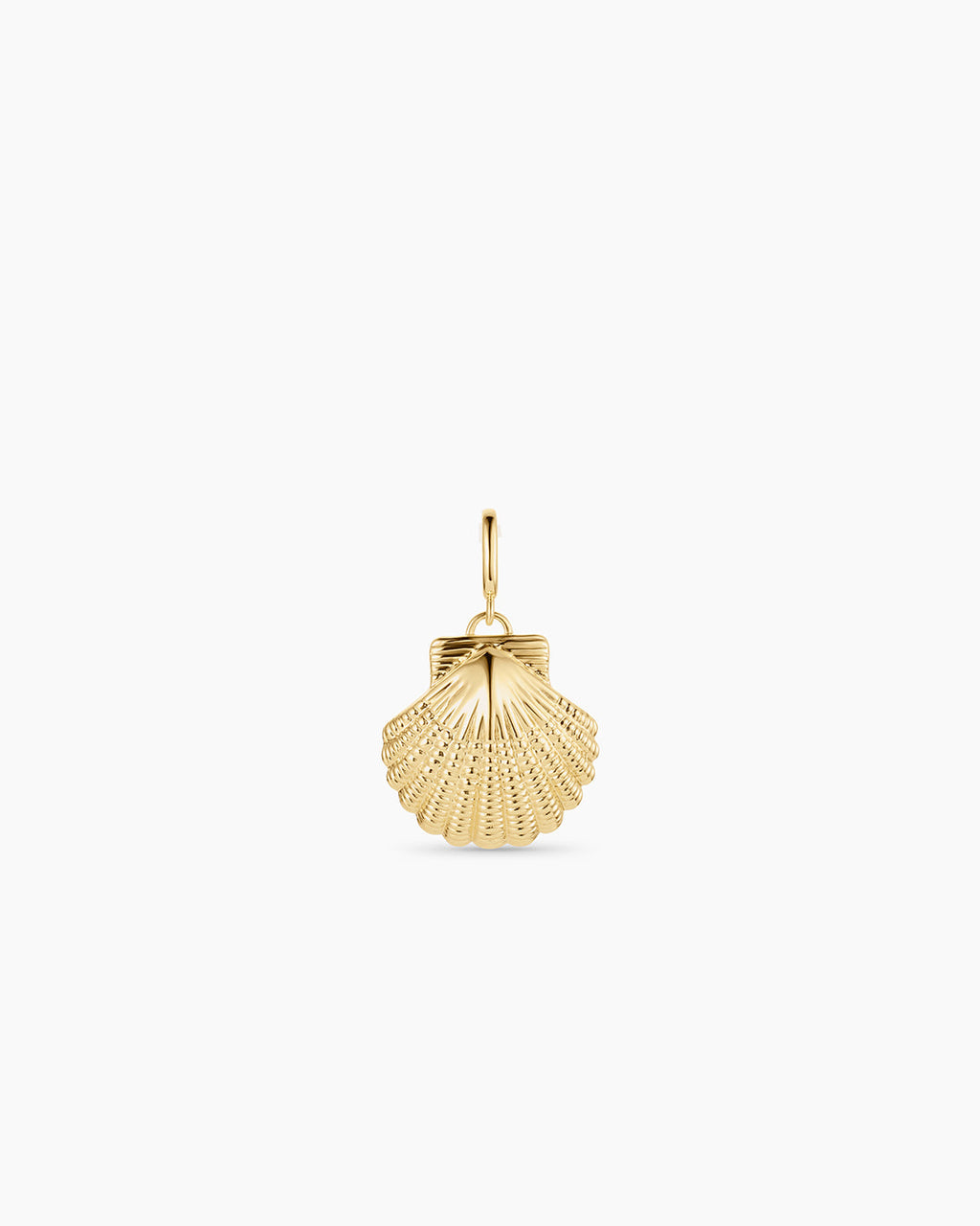 Gold Scallop Shell Parker Charm || option::18K Gold Plated