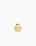Gold Scallop Shell Parker Charm || option::18K Gold Plated