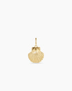 Gold Scallop Shell Parker Charm || option::18K Gold Plated