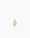Gold Tulip Shell Parker Charm || option::18K Gold Plated