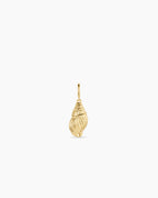 Gold Tulip Shell Parker Charm || option::18K Gold Plated
