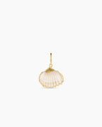 Scallop Shell Parker Charm || option::18K Gold Plated