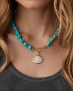 Scallop Shell Parker Charm || option::18K Gold Plated