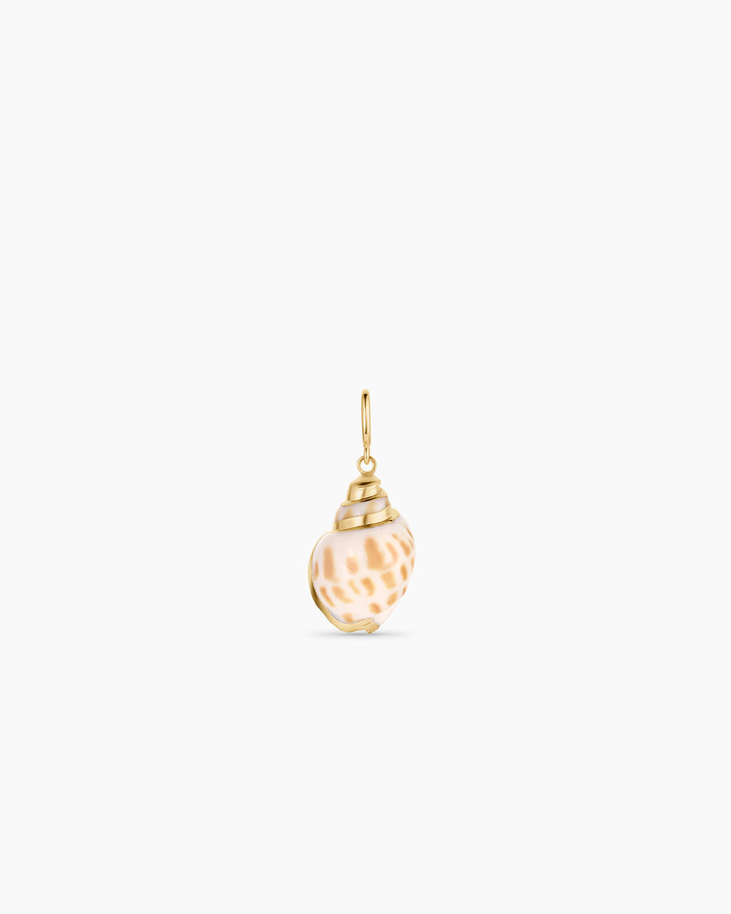 Tulip Shell Parker Charm || option::18K Gold Plated