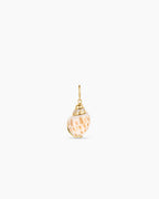 Tulip Shell Parker Charm || option::18K Gold Plated