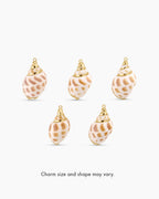 Tulip Shell Parker Charm || option::18K Gold Plated