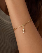 Fisherman Parker Charm || option::18K Gold Plated
