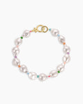 Pearl Rainbow Cove Bracelet || option::18K Gold Plated