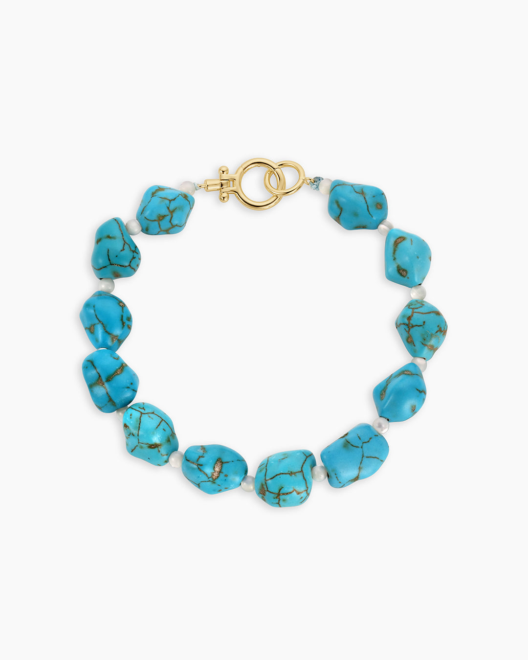 Turquoise Cove Bracelet || option::18K Gold Plated