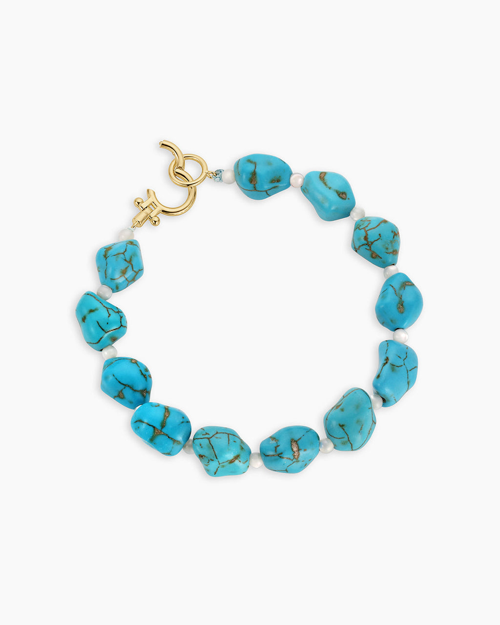 Turquoise Cove Bracelet || option::18K Gold Plated