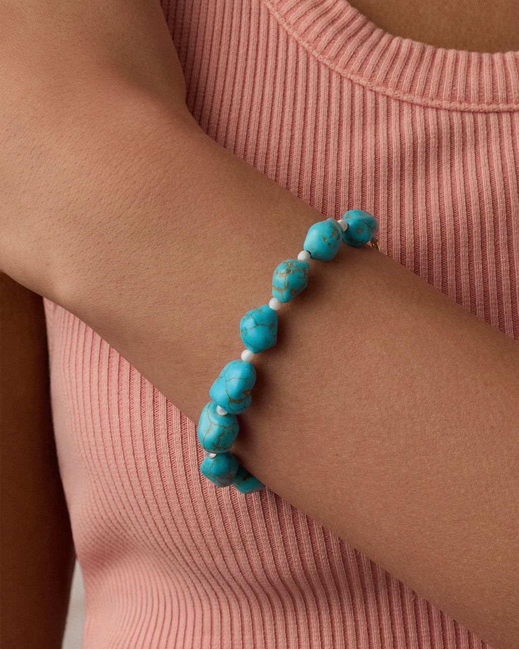 Turquoise Cove Bracelet || option::18K Gold Plated