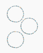 Harbor Bracelet Set || option::18K Gold Plated, Mixed Amazonite