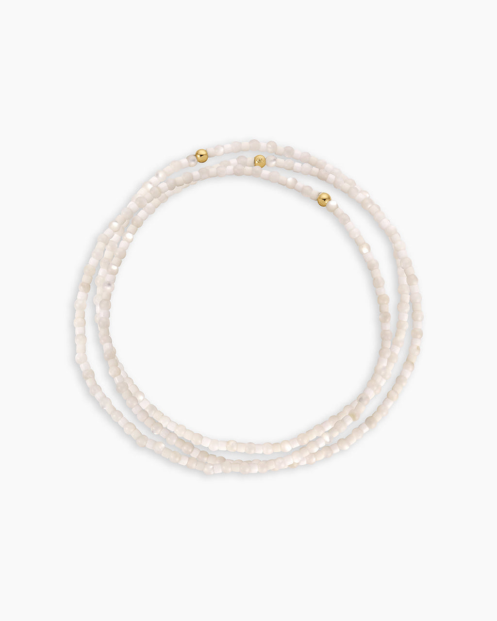 Harbor Bracelet Set || option::18K Gold Plated, Mother of Pearl