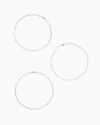 Harbor Bracelet Set || option::18K Gold Plated, Mother of Pearl
