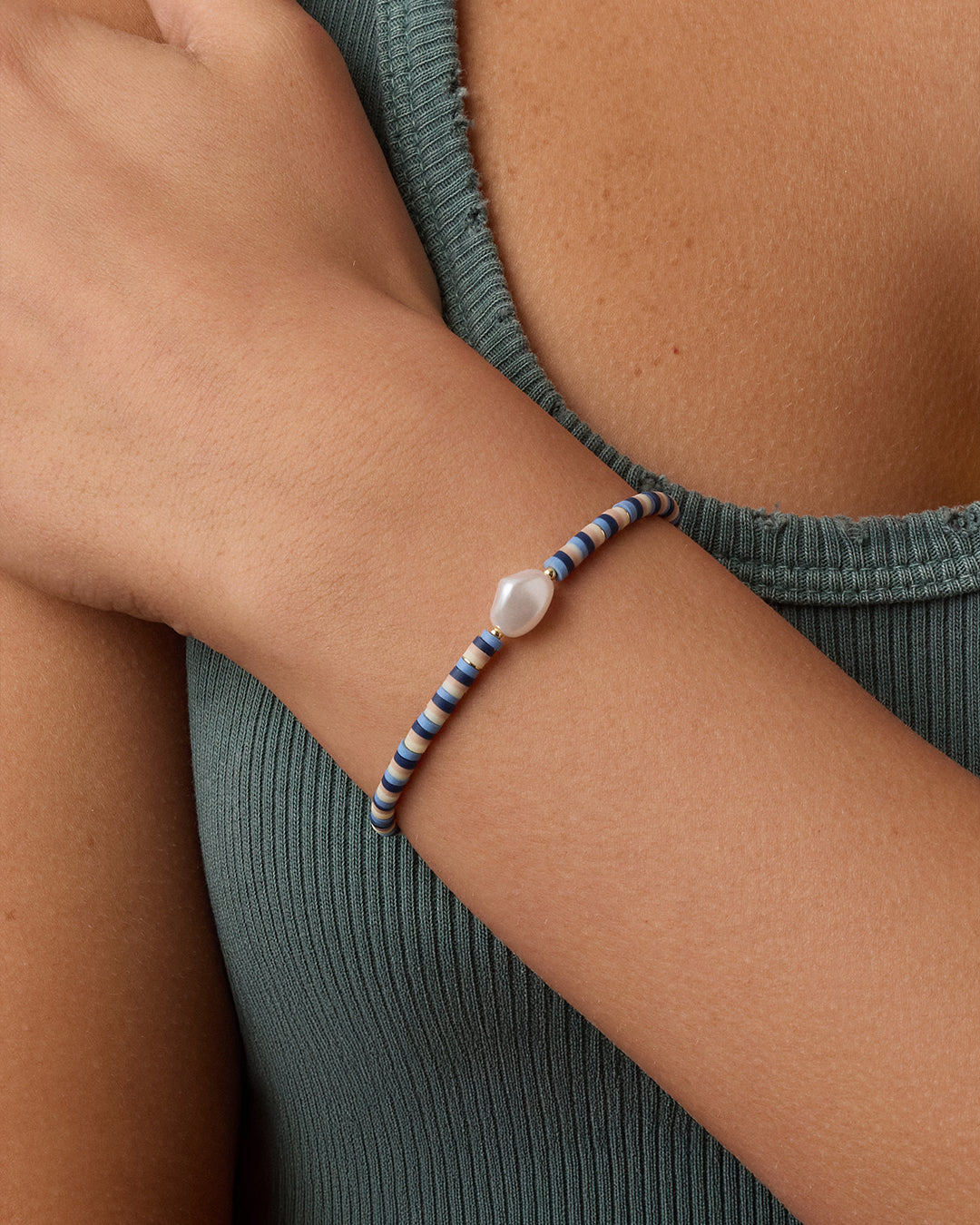 Harbor Pearl Bracelet || option::18K Gold Plated