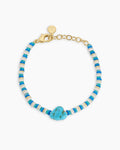 Harbor Turquoise Bracelet || option::18K Gold Plated
