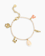 Ocean Mini Charm Bracelet || option::18K Gold Plated