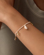 Ocean Mini Charm Bracelet || option::18K Gold Plated